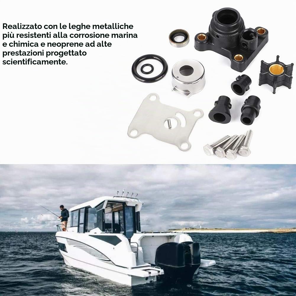 Kit di Riparazione della Pompa Dell'acqua della Girante Adatto per Evinrude 9.9hp 15hp 394711 0394711 Kit di Riparazione Dell'acqua per Raccordi della Pompa Dell'acqua del