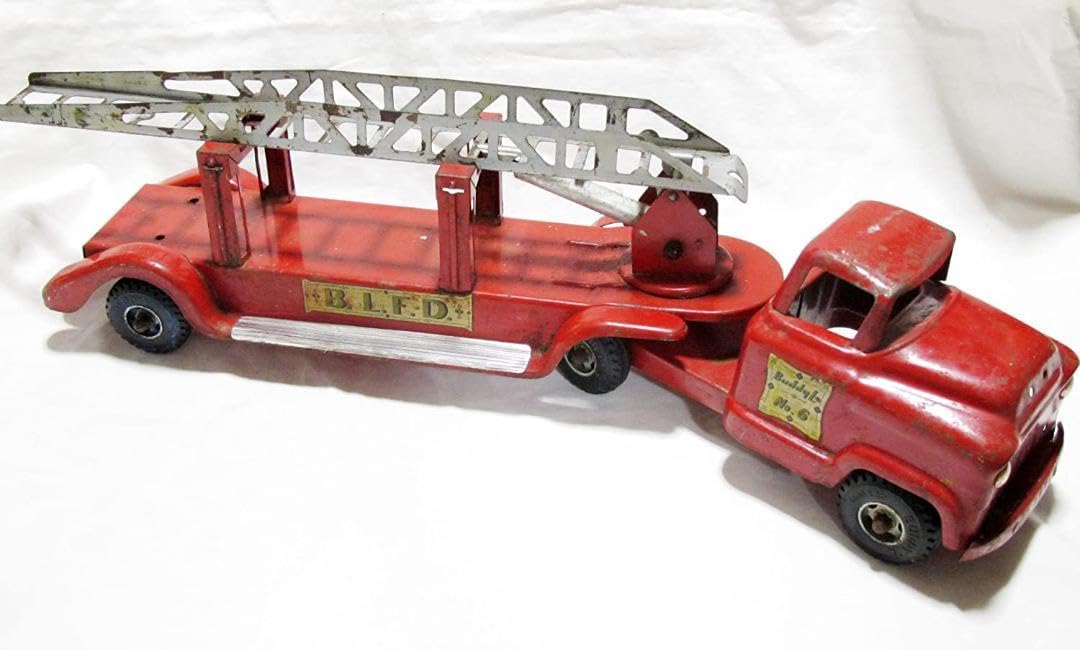 Amazon.co.jp: USA 1940-50年代 ヴィンテージ 巨大消防車 Buddy-L 