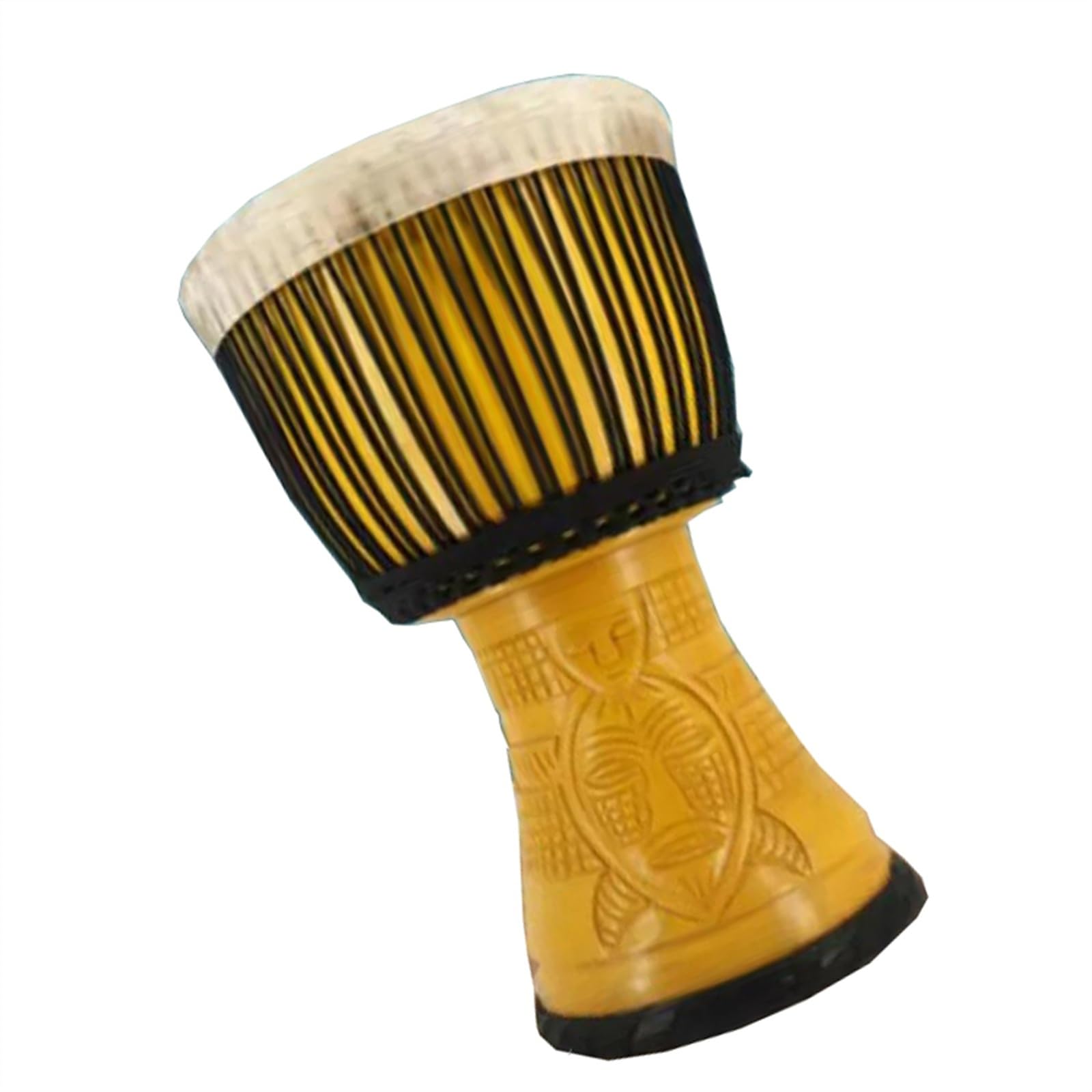 12 Cali Ręcznie Robione Drewniane Instrumenty Perkusyjne Djembe Skóra Owcza Bęben Skóry Bęben Afrykański Bęben Ręczny Afrykański Bęben Instrument (Color : A)