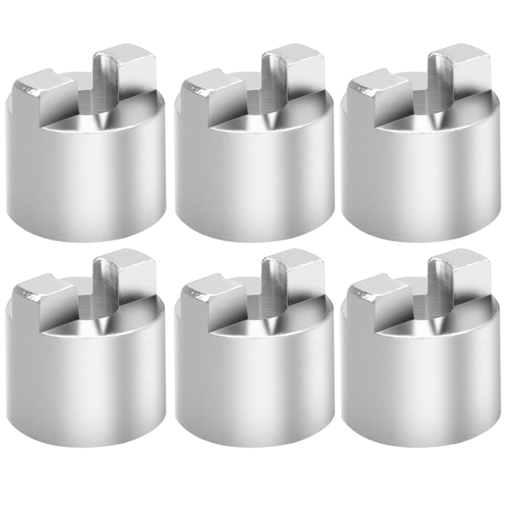 6Pack ShareGoo Brass RC Boat Drive Dog Connector Paddle Fork 3.17mm/4mm/5mm/6.35mm for RC Electric Boat Accessories (6.35mm)