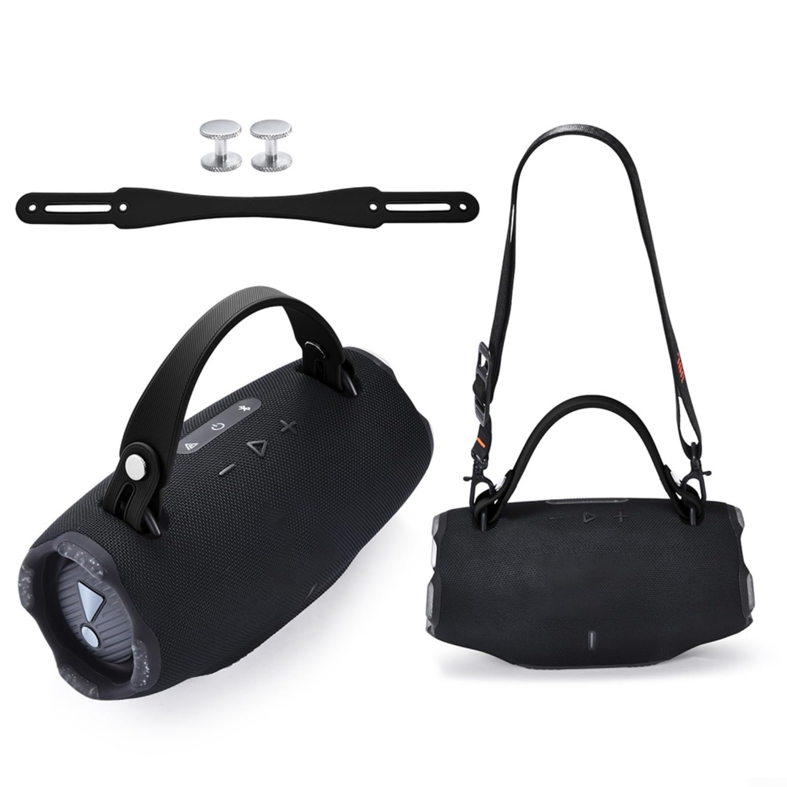 HpLive Mango de altavoz para JBL, correa de mano de silicona para JBL para altavoces Xtreme 5/4/3/2, asa antideslizante para un agarre seguro (negro)