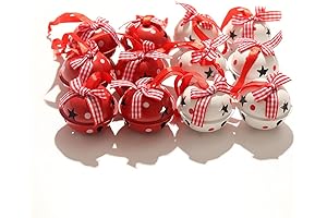 Christmas Jingle Bells 12 Pcs Craft Bells Christmas Bells with Snowflake for...