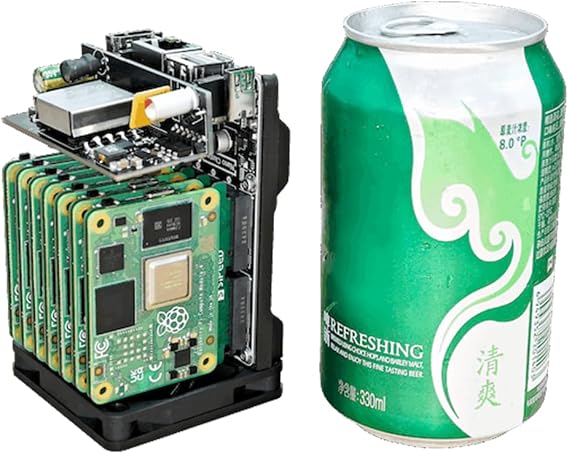 NanoCluster Mini Cluster DataCenter Board for Raspberry Pi CM4, CM5 Single Board Computer