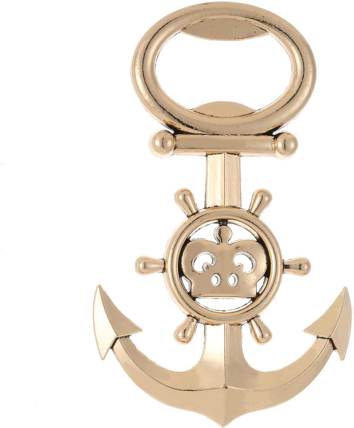 24 Pcs Anchor Bottle Opener Wedding Favor Nautical Themed Anchor & Wheel Beer Bottle Opener Party Favors for Guests Boxed Souvenir Gift Favor for Beach Wedding Baby Bridal Shower (Anchor style-24)