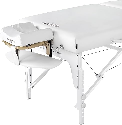 Miniatura 8 de Master Massage Montclair Pro - Mesa de masaje portátil de espuma viscoelástica extra ancha de 31 pulgadas en azul real con sistema de iluminación