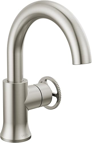 Miniatura 7 de Delta Faucet Trinsic - Grifo de baño extraíble, grifo de baño dorado, de un solo orificio con desplegable, grifo de lavabo de baño, acoplamiento