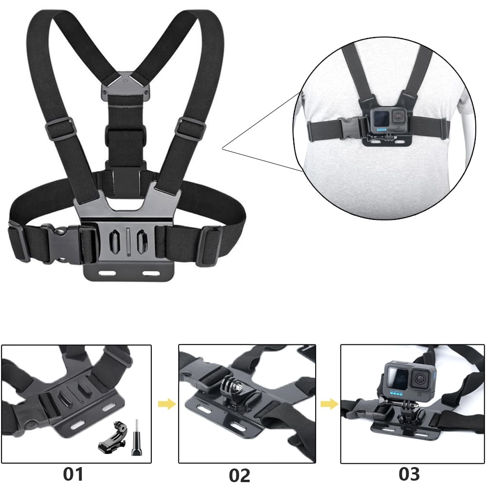 Imbracatura Pettorale Per GoPro YHTSPORT - Supporto Regolabile Per Action Cam - Foto 9