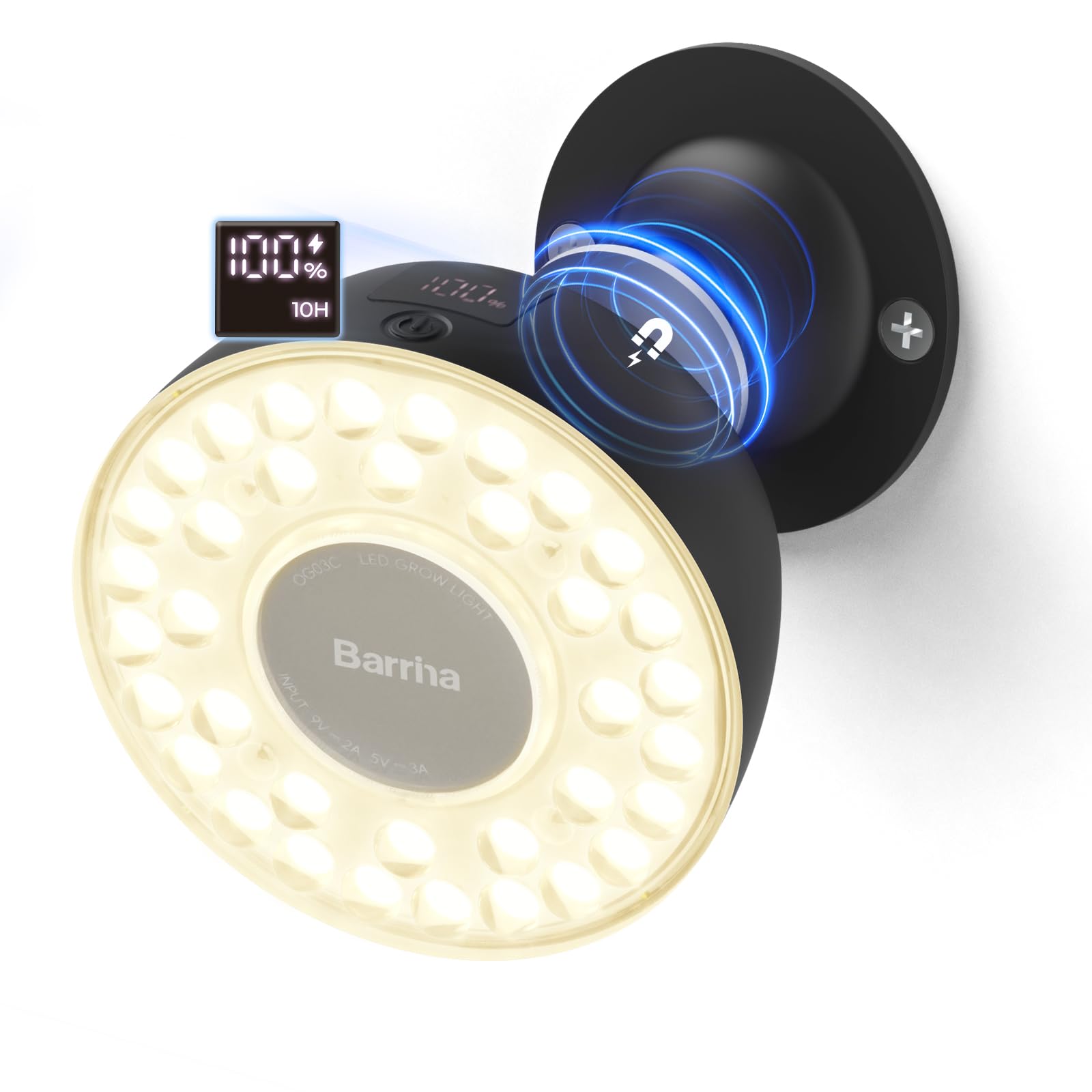 Barrina Orbgrow OG03C Rechargeable Puck Grow Light
