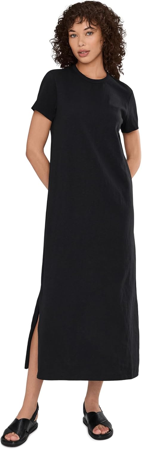 Pact Womens Organic Cotton Slub Easy Tee Maxi Dress