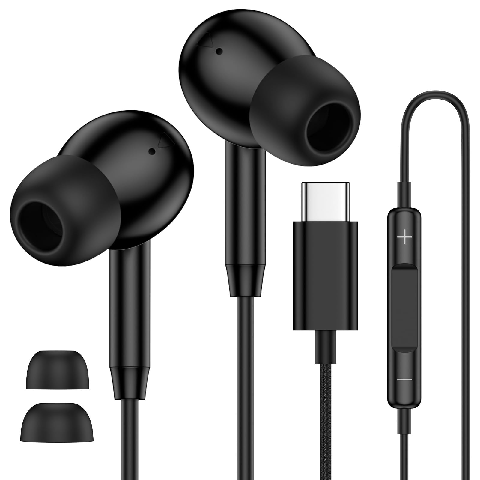 USB C Samsung Earbuds Wired Headphones for Samsung Galaxy S26 S25 Ultra S25 FE Edge A17 A16 A36