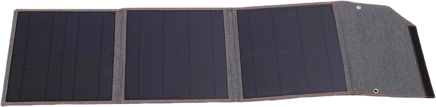 WALFRONT Foldable Solar Panel Charger with High Efficiency and Design for Camping Hiking Emergency USB DC Output