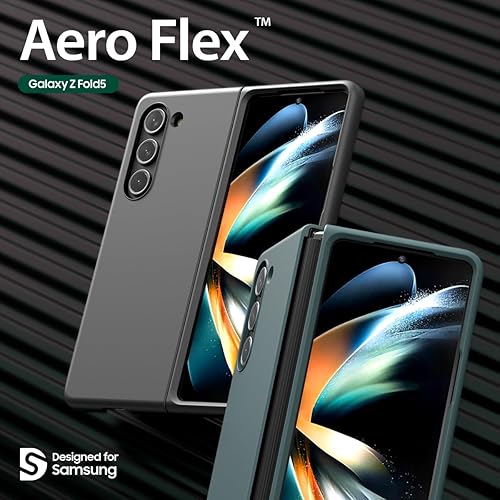 Miniatura 2 de Araree Aero Flex - Funda para Galaxy Z Fold 5 con protección de bisagra, funda protectora delgada (PC) con protector de bisagra (TPU), compatible