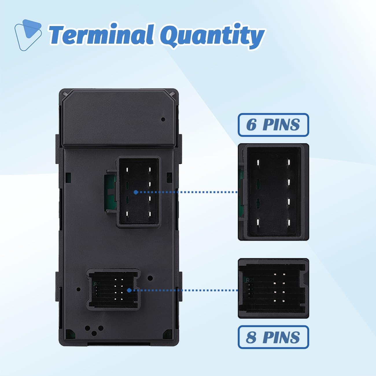 Driver Side Power Window Switch & 3 Pcs Passenger Window Switches, Compatible with 2007-2013 Chevy Silverado/GMC Sierra 1500 2500HD 3500HD/2009-16 Chevrolet Traverse/2010-13 Yukon/2008-11 HHR