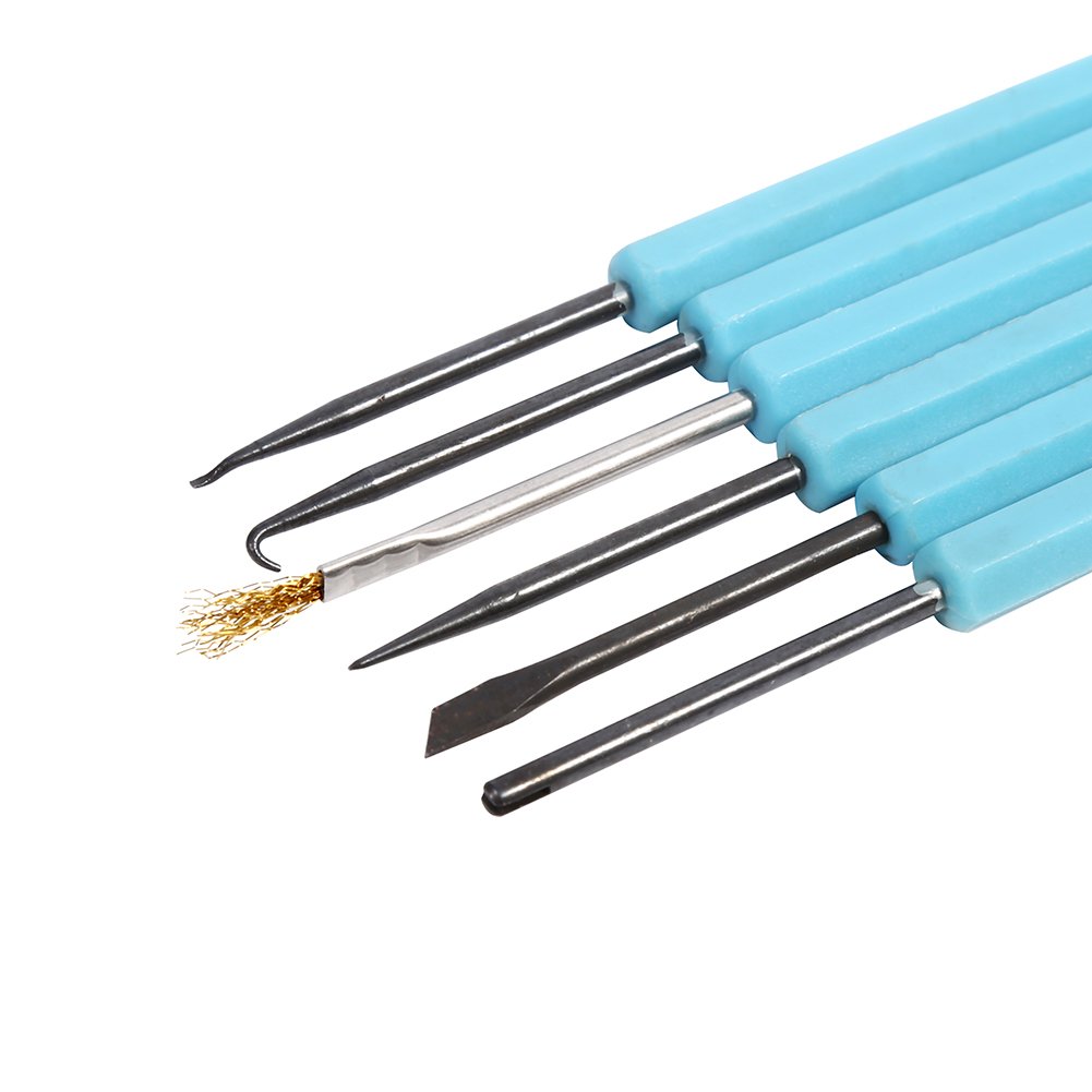 Raguso Soldering Iron Solder Assist Double Sided 6Pcs/Set Soldering Aid Repair Tools Iron Solder Assist Kit For Radio Enthusiasts