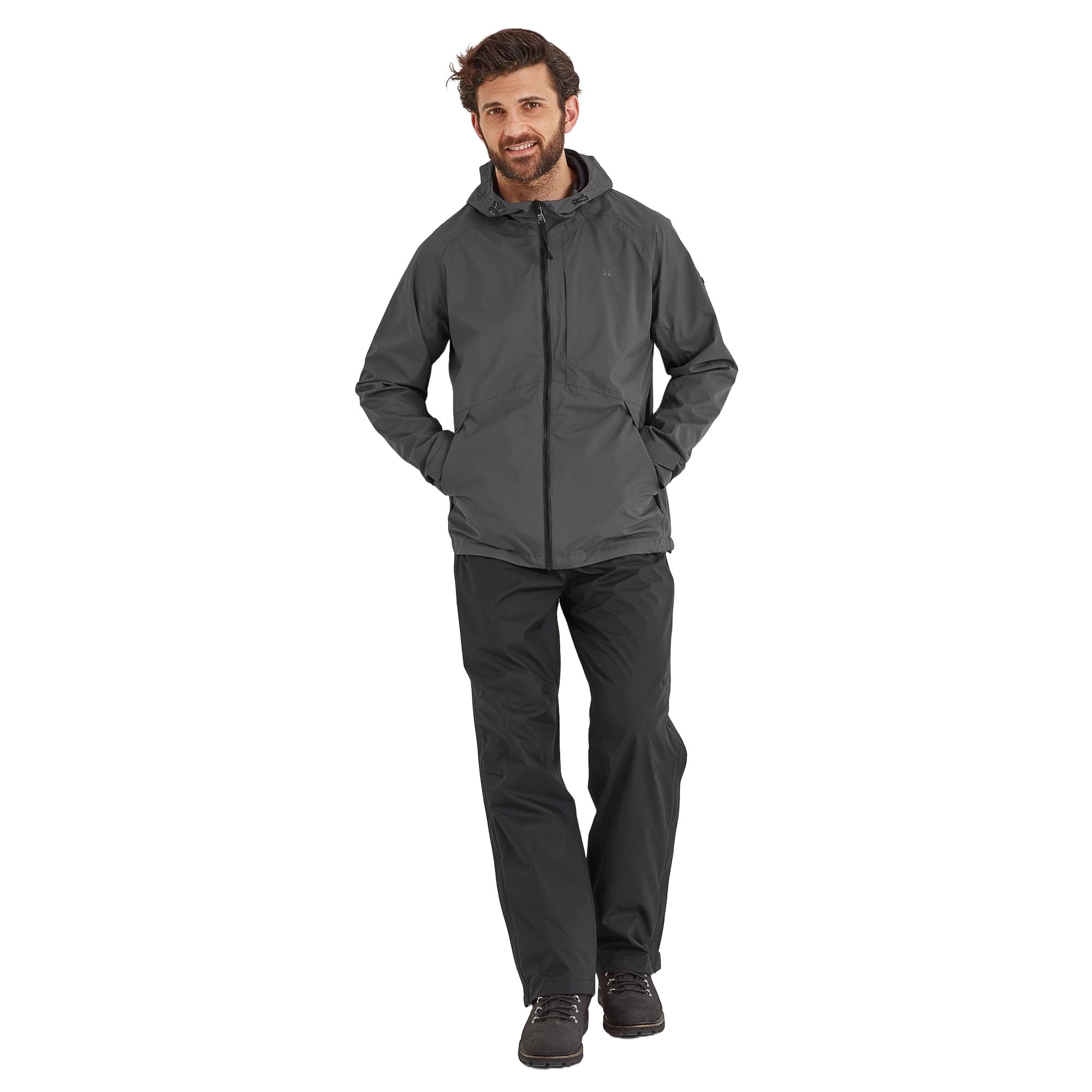 TOG24 Wigton Men's Waterproof Trousers. Windproof, Waterproof and Breathable for Essential Outdoor Performance. Add These Mens Over Trousers to Your Kit. Black