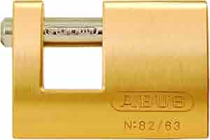 廃盤品 WEIRDO PADLOCK KEYトップ 真鍮製 Abus 88/40 KA 1533314 Padlock 7-Disc Plus Cylinder, Keyed