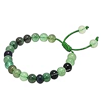Vista 469 de Amazing Gemstone Yaxaite Bracelet for Women Men's Gifts - Protection Healing Crystal Bracelet - 8mm Gemstone Beaded Adjustable Bracelet Pulseras