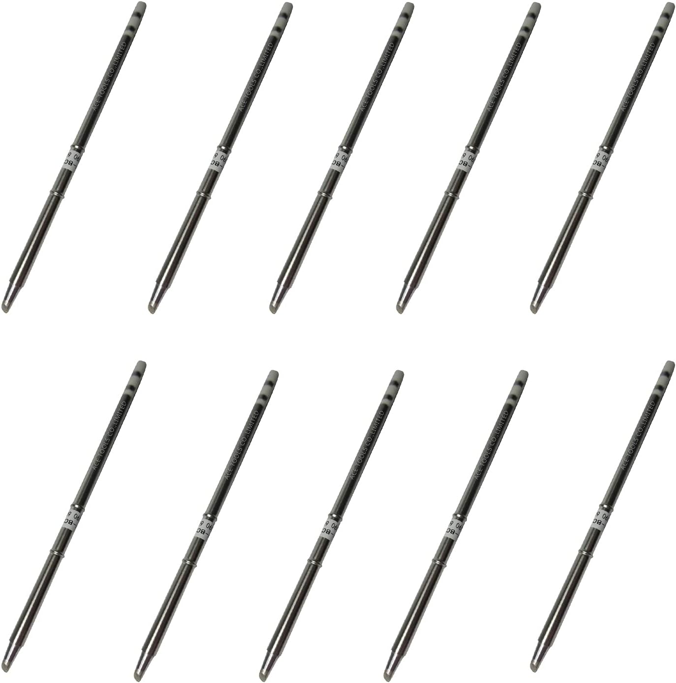 T15-BCF3 Bevel Single Flat 3.3mm Soldering Tip for FX-9501 FM-2028 FM-2027 FM-2021 FX-950 FX-951 FX-952 FM-202 FM-203 FM-204 FM-206 ACE Tips (10)