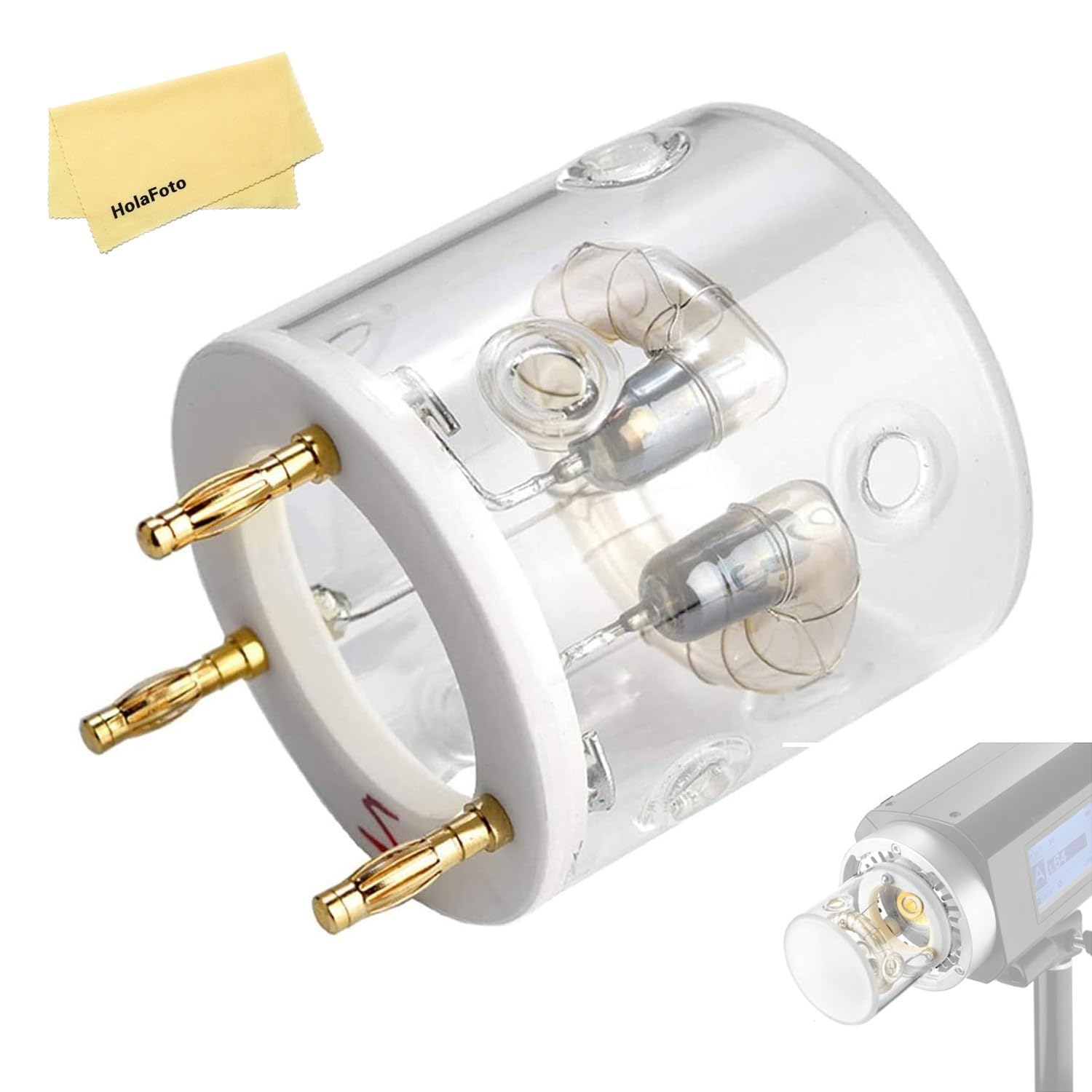 AD400Pro用のオリジナル　ベアバルブフラッシングライトチューブ Amazon.com : GODOX AD400ProII AD400Pro Bulb 400W Flash Tube for