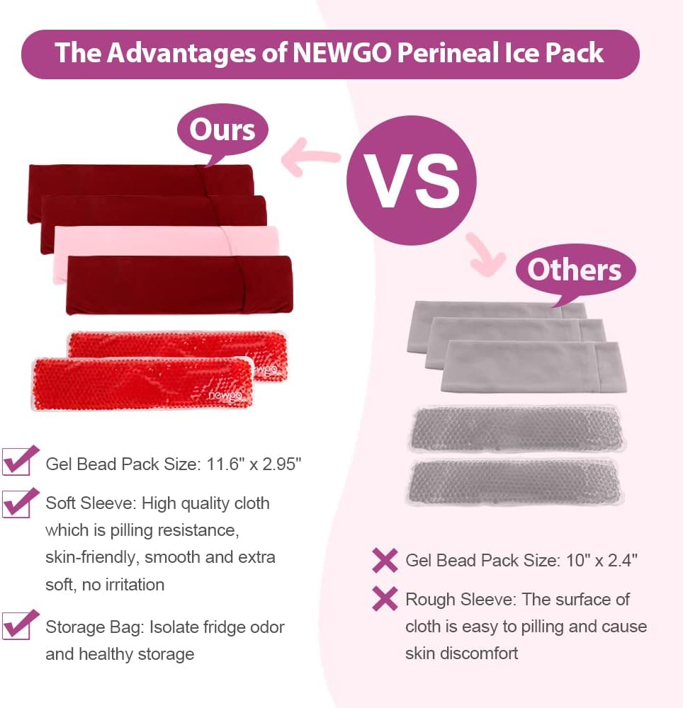 Onе-Dау Sаlе: Uр tо 70% оƒƒ NEWGO Perineal Ice Packs for Postpartum & Hemorrhoid Pain Relief, 2 Pack Vaginial Ice Packs Perineal Cold Pack with 4 Washable Sleeves for Women After Pregnancy, Relieve Pain, Itching, Swelling Exсluѕіvе NEWGO Perineal Ice Packs for Postpartum & Hemorrhoid Pain Relief, 2 Pack Vaginial Ice Packs Perineal Cold Pack with 4 Washable Sleeves for Women After Pregnancy, Relieve Pain, Itching, Swelling
