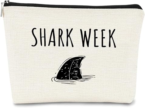 Shark Gifts for Women Small Makeup Bag, Shark Lovers Gifts Cosmetic Bag, Makeup Bag Organizer Gift for Shark Lover,BirthdayMakeup Bag Organizer Gifts