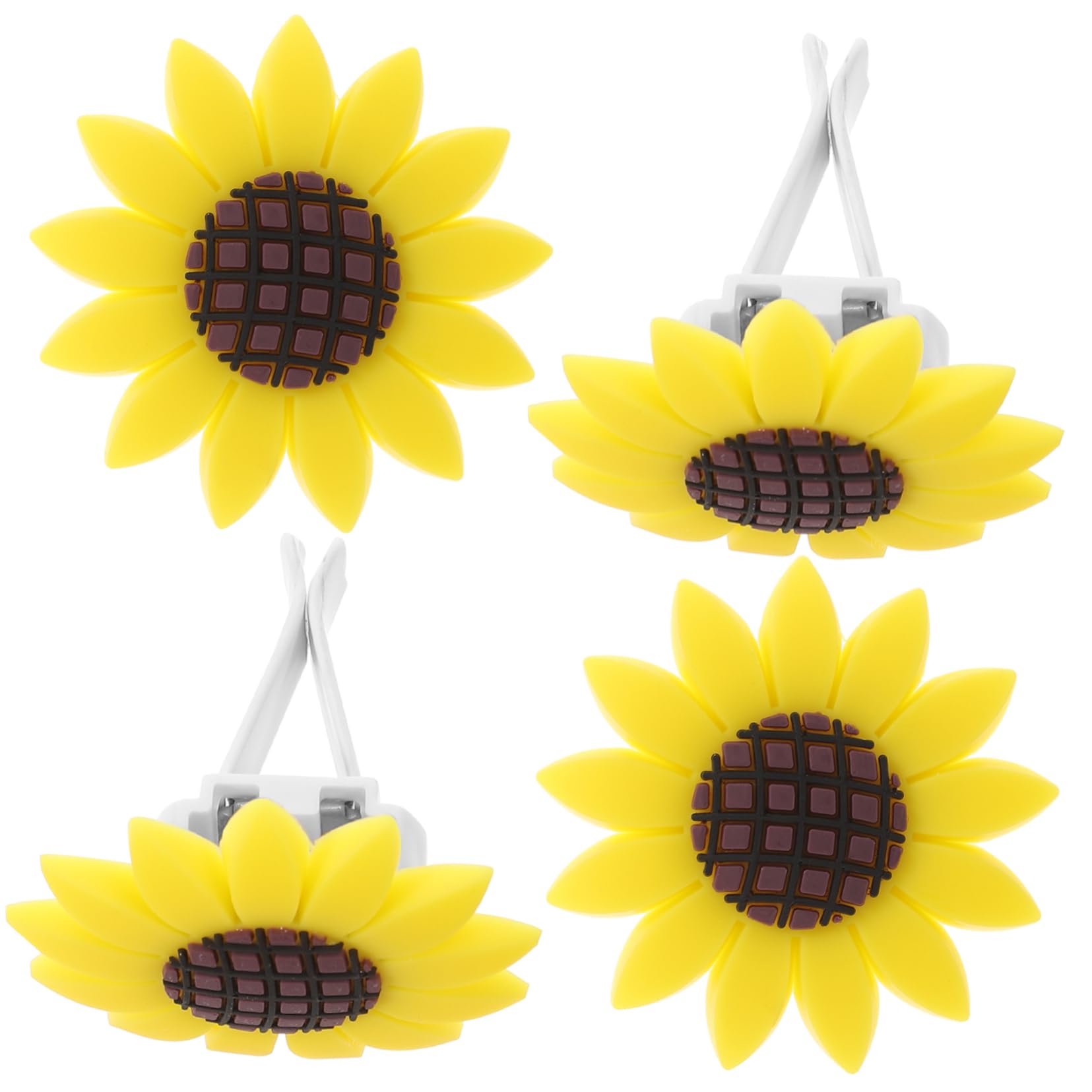 SOLUSTRE Clip Presa Aria Auto Profumo Auto Girasole 16 Pz Clip Per Girasole Clip Di Sfiato Per Deodoranti Per Auto Dell'auto Decorazioni Cruscotto Clip Per Auto Girasole Per Auto Gomma Da Cancellare