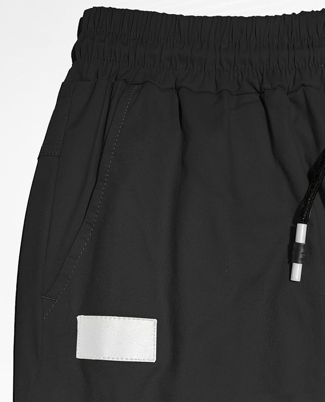 Bilitry Men Joggers Chino Cargo Pants Hiking Outdoor Recreation Pants Twill Fitness Track Jogging Pants Casual Cotton Pants Black M image 7
