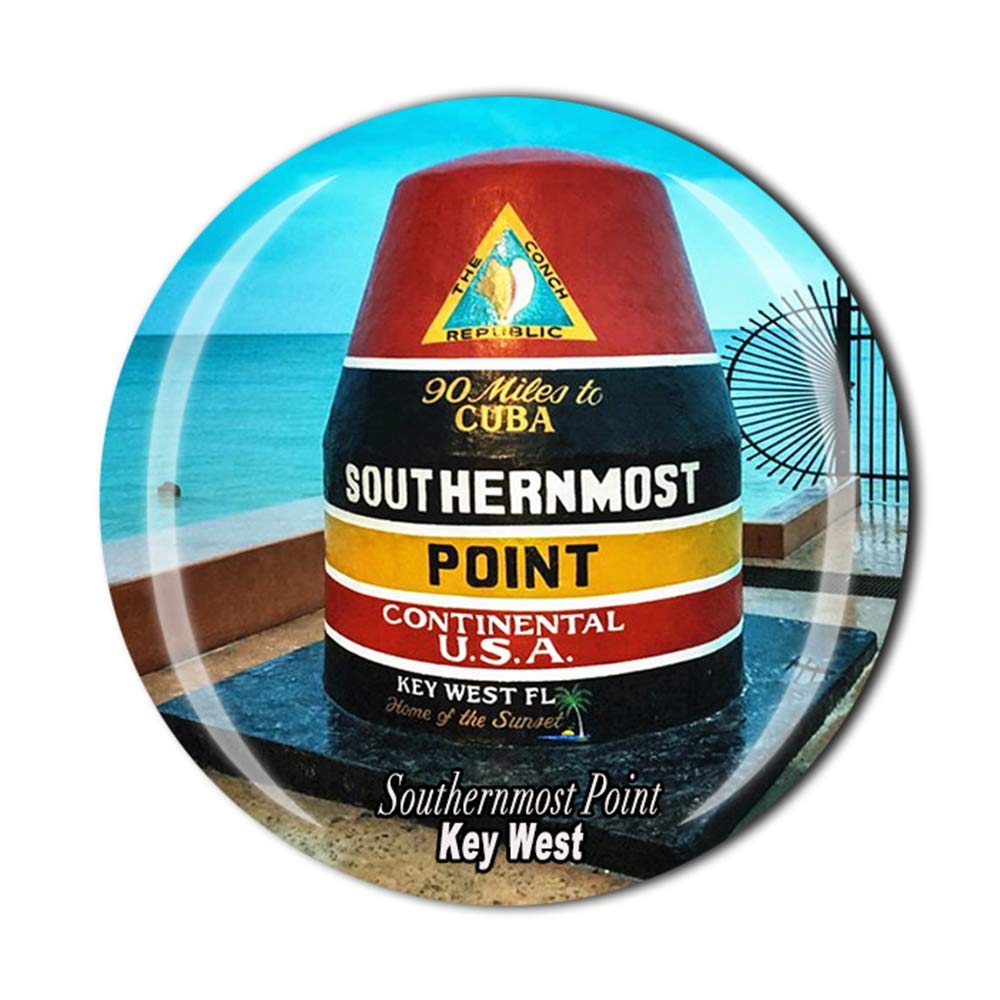 Muyu Magnet Key West Southernmost Point Florida Usa Fridge Magnet Souvenir Gift Refrigerator Magnetic Sticker Collection