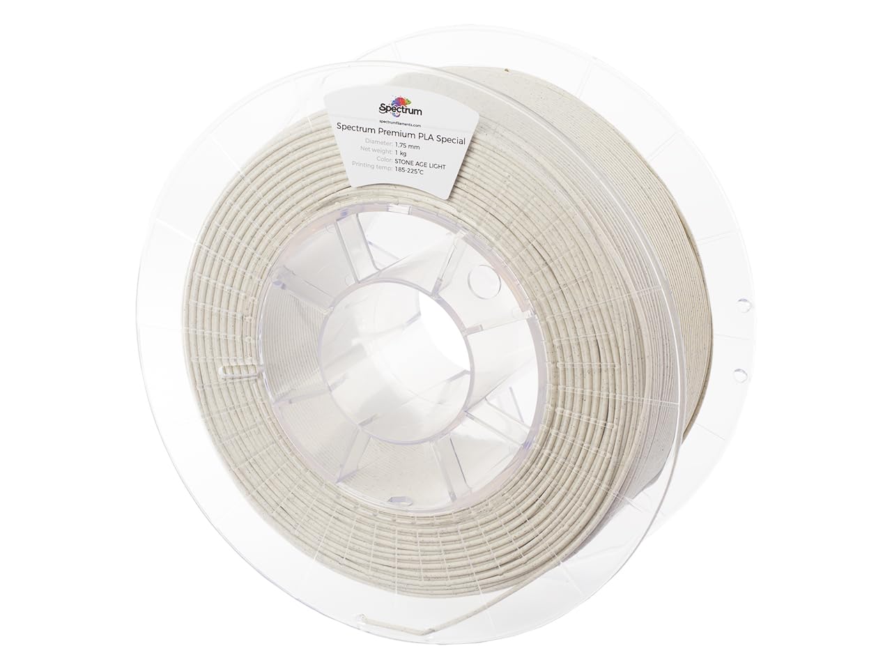 Spectrum Filaments - Filament PLA 1.75mm, STONE AGE LIGHT, 1kg Spule, 3D Drucker Druckmaterialien, 3D Printer Printing Materials