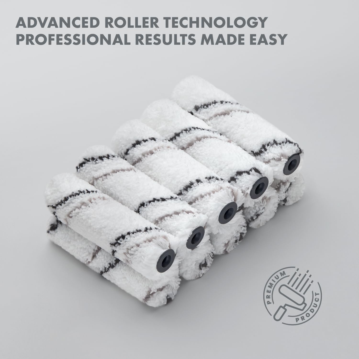 10 - Pack 4 Inches Mini Paint Roller Covers For Smooth And Lint-Free