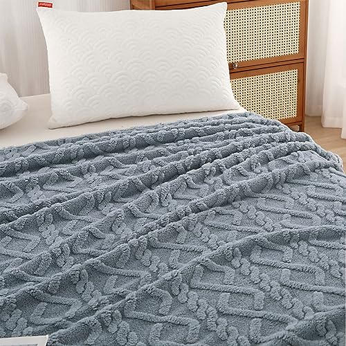 Couverture moelleuse peluche légère plaid canapé lit toute l'année