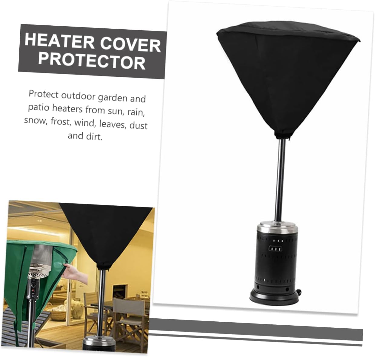 POPETPOP Radiator Cover for Outdoor Heaters Patio Heater Cover Protective Sleeve for Outdoor Fireplace Heat Vent