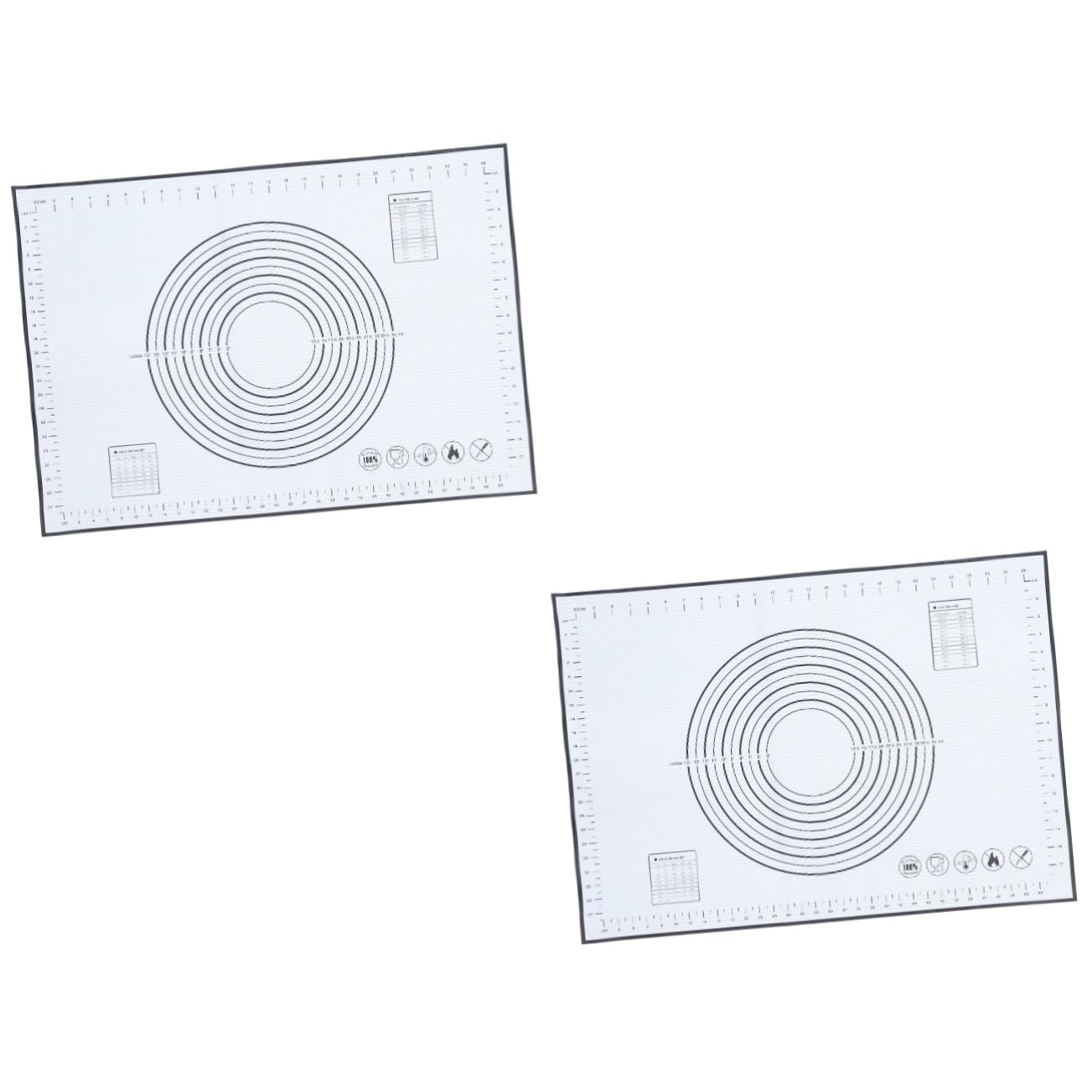 Amosfun 2 Pz Tappetino Da Forno in Silicone Tappetino Per Tappetino Da Forno Per Macaron Tappetino Per Crosta Di Torta Teglia Per Pizza Teglie Per Forno Tortiera Gel Di Silice Black