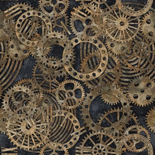 Livelynine 17.5x276" Black and Gold Peel and Stick Wallpaper Art