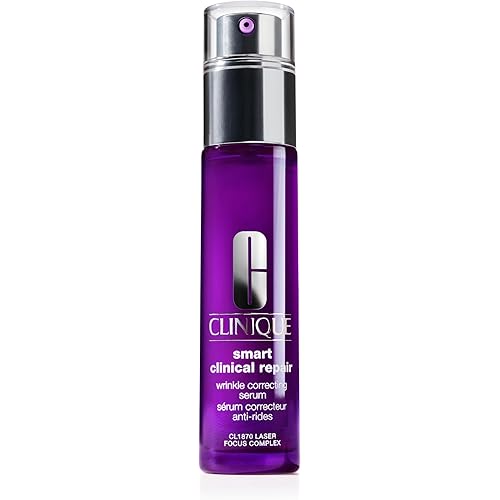 Clinique Smart Clinical Repair Wrinkle Correcting Anti Aging Face Serum With Hyaluronic Acid, Peptides + Advanced Retinoid Serum For All Skin Types | Hydrating