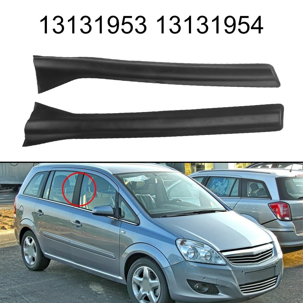 Kit de sello de puerta de pilar de goma+ABS B para Opel Zafira B 2005-2015 y para Opel Zafira B 2005-2015 cubierta del pilar central