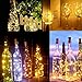 Produktbild Sooair Flaschen Lichterkette, 12pcs Flaschen Licht 2m 20 LED Flaschenlichtwhite Bottle Light LED Lichterkette mit Korken DIY LED Flaschenlicht for Halloween, Chrismas, Wedding(Warm White)