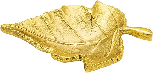 Godinger Plato de caramelo, plato de chocolate, plato de menta, mini plato, hoja de oro, pequeño