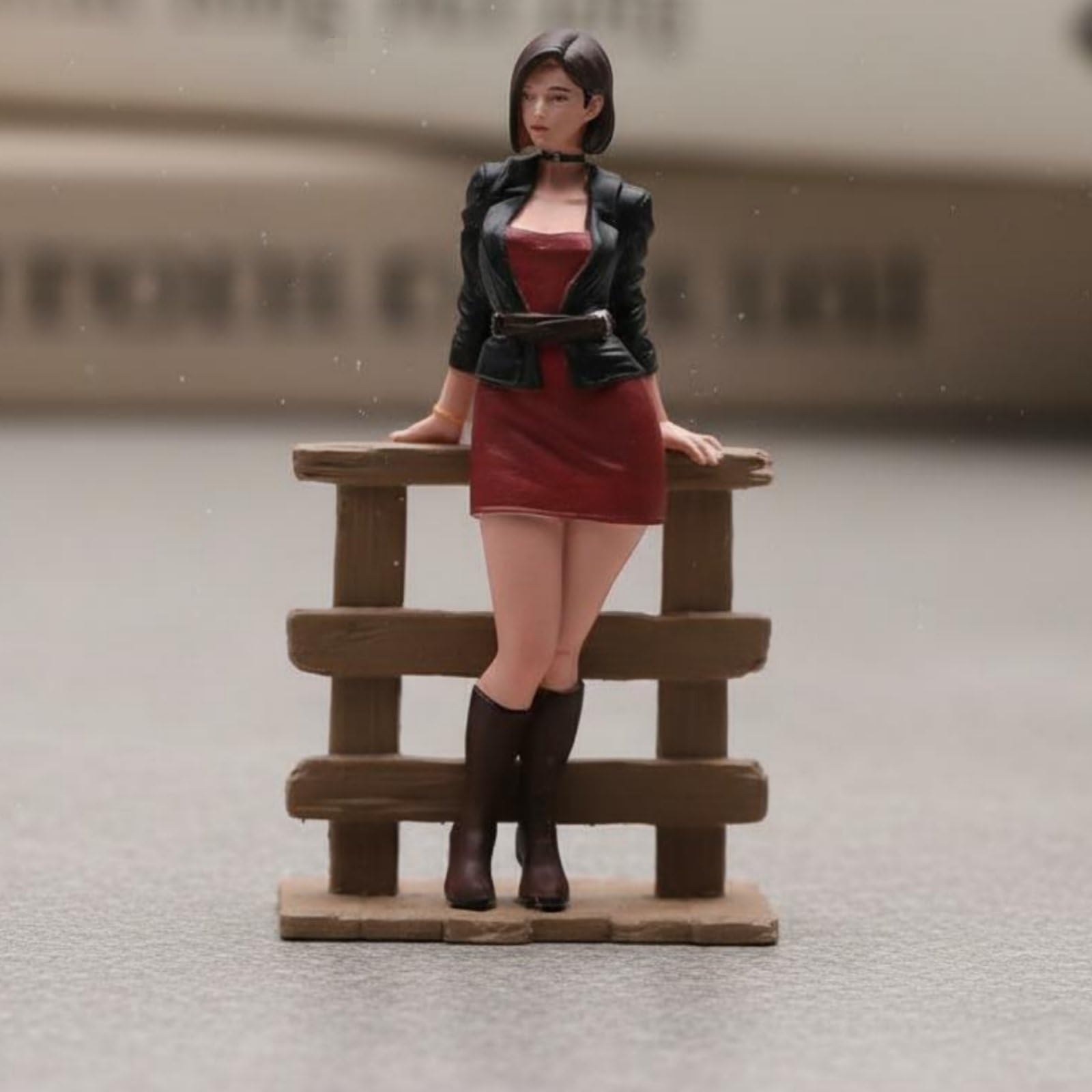 Miniaturfigur Dekorationsfigur Sammelfigur Resinfigur Detailreiche mit Natürlichen Proportionen Leuchtende Farben für Diorama Schreibtisch Präsentation, 1/18 Fein Bemalt Mit Gesichtszügen
