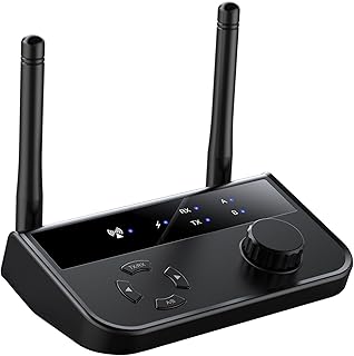 UKCOCO Adaptador De Áudio Para Receptor Doméstico Para Tv 53 Adaptador Receptor Transmissor De Áudio Adaptador De Áudio Adaptador De Sinal De Áudio Lançador 2 Em 1 Plástico Abs