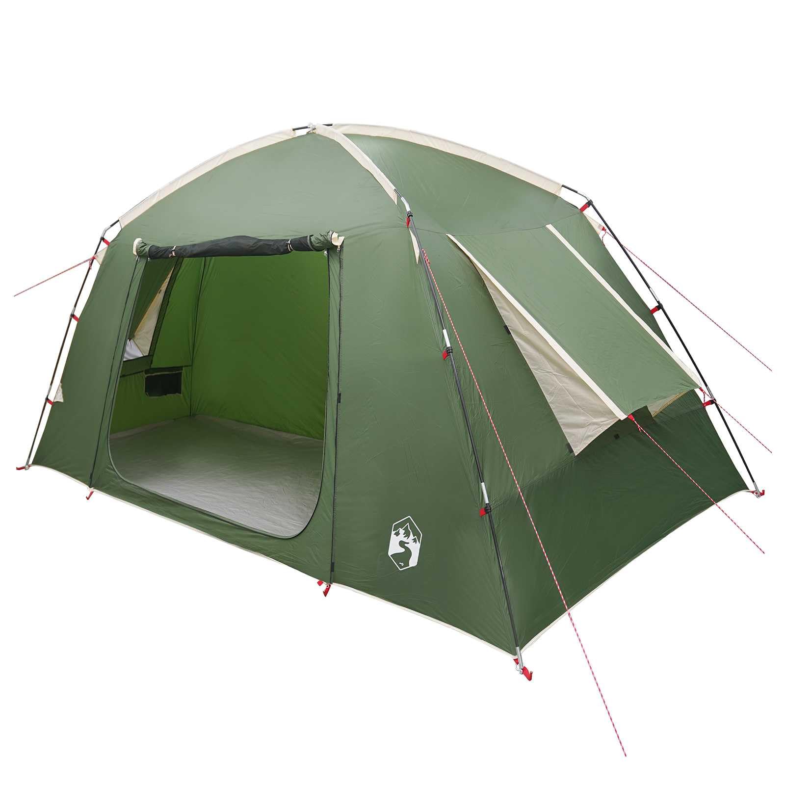 Tenda capanna 210 x 210 x 138 cm, in poliestere, verde, capannone da campeggio