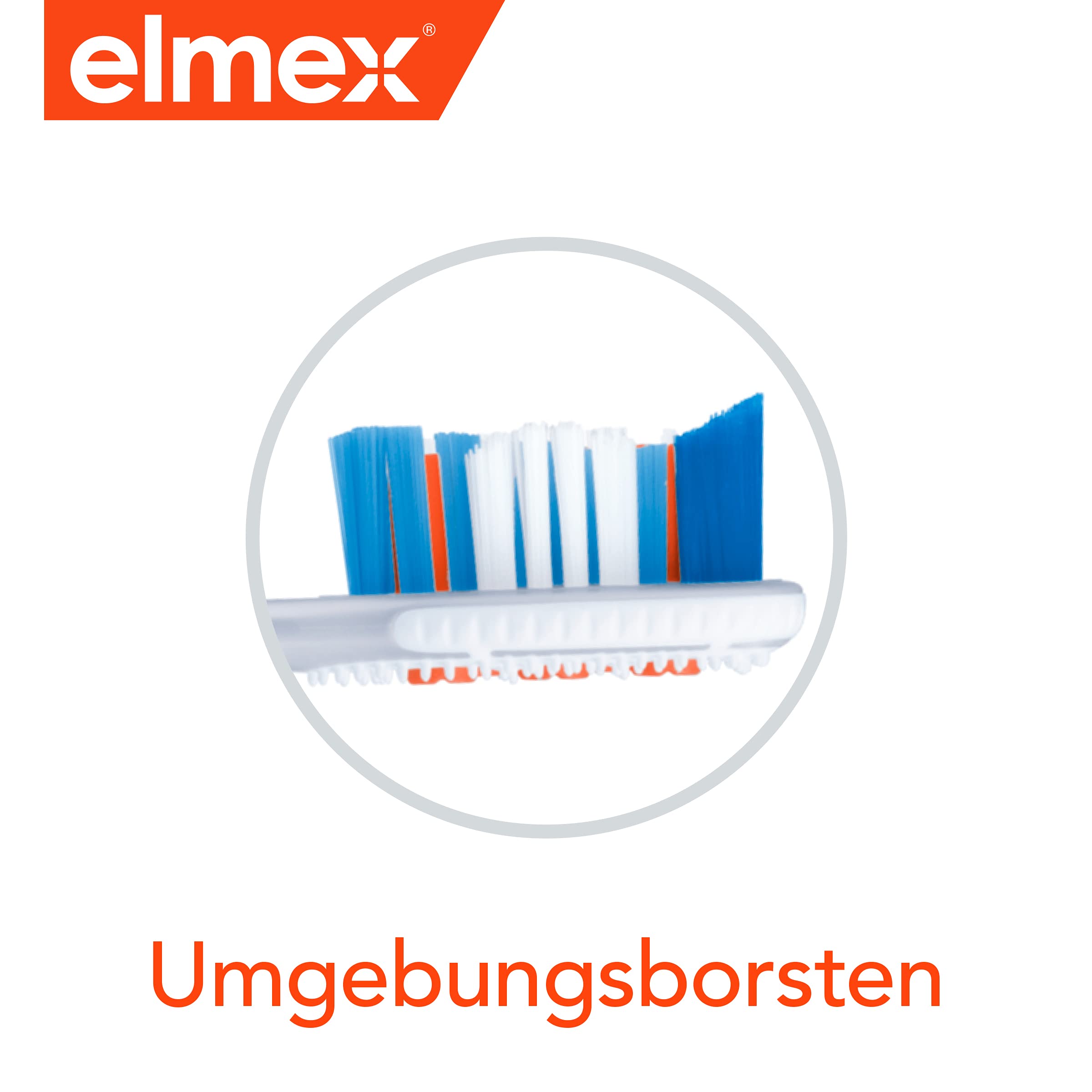 elmex Szczoteczka do zębów do intensywnego czyszczenia, średnia, 1 sztuka – ręczna szczoteczka do zębów do wyjątkowo intensywnego czyszczenia