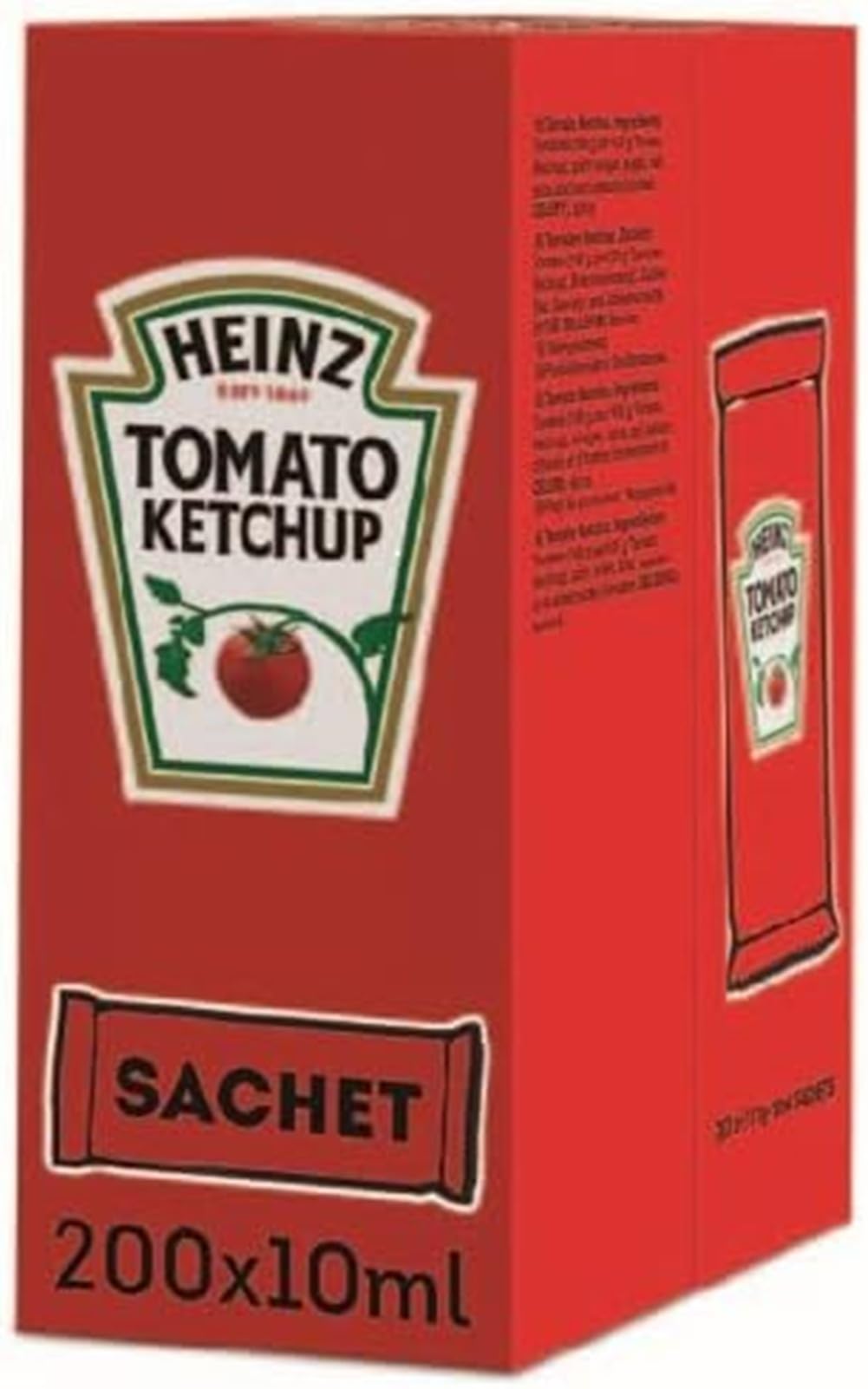 HEINZ Ketchup aux tomates, 10 ml (paquet de 200)