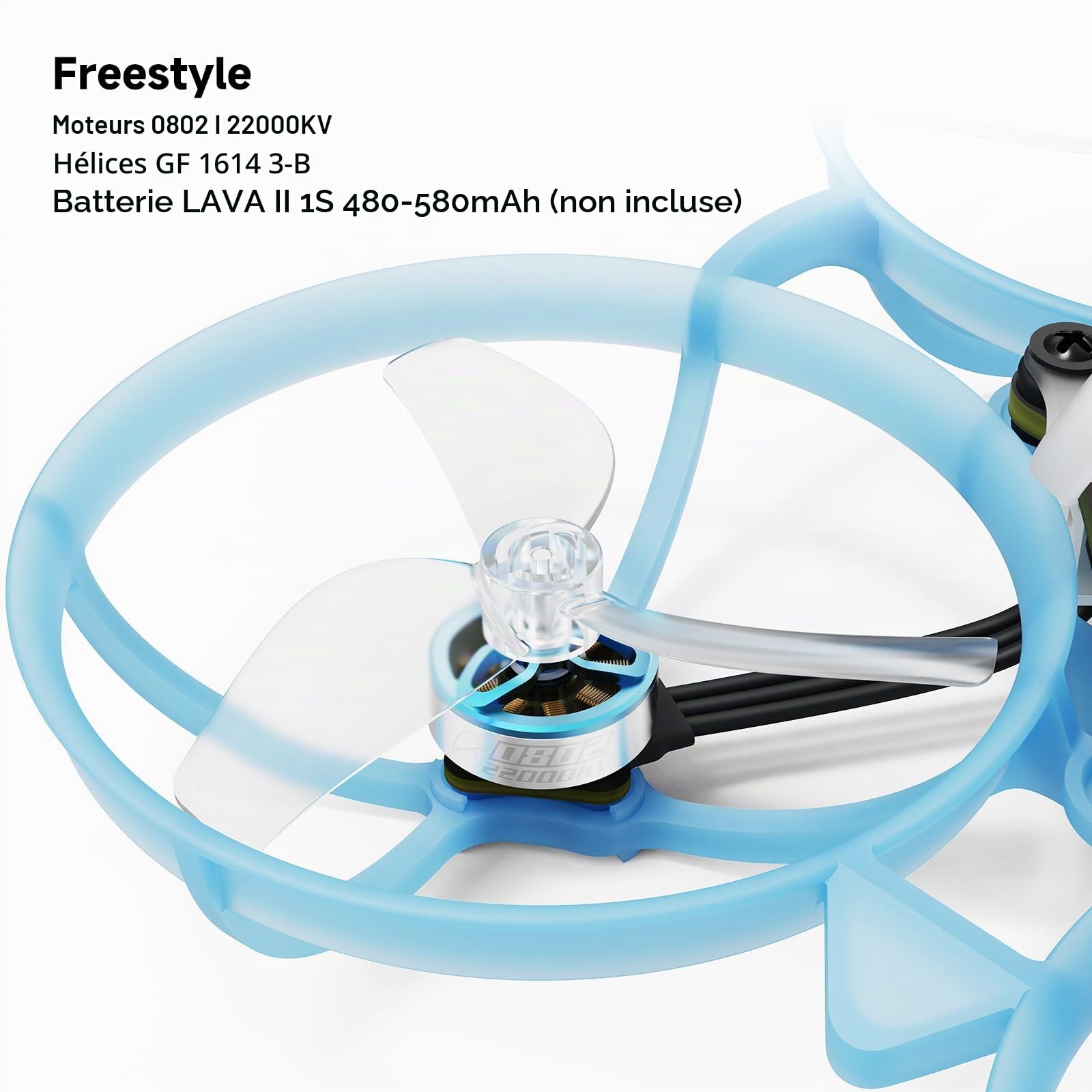 BETAFPV Air75 II Brushless Whoop Quadcopter Ultralight for FPV Freestyle | 1S Ultra-Lightweight FPV Drone, with Matrix 5IN1 II FC, 0802 22000KV Brushless Motor, 1614-3B Prop, Air II Canopy & Frame