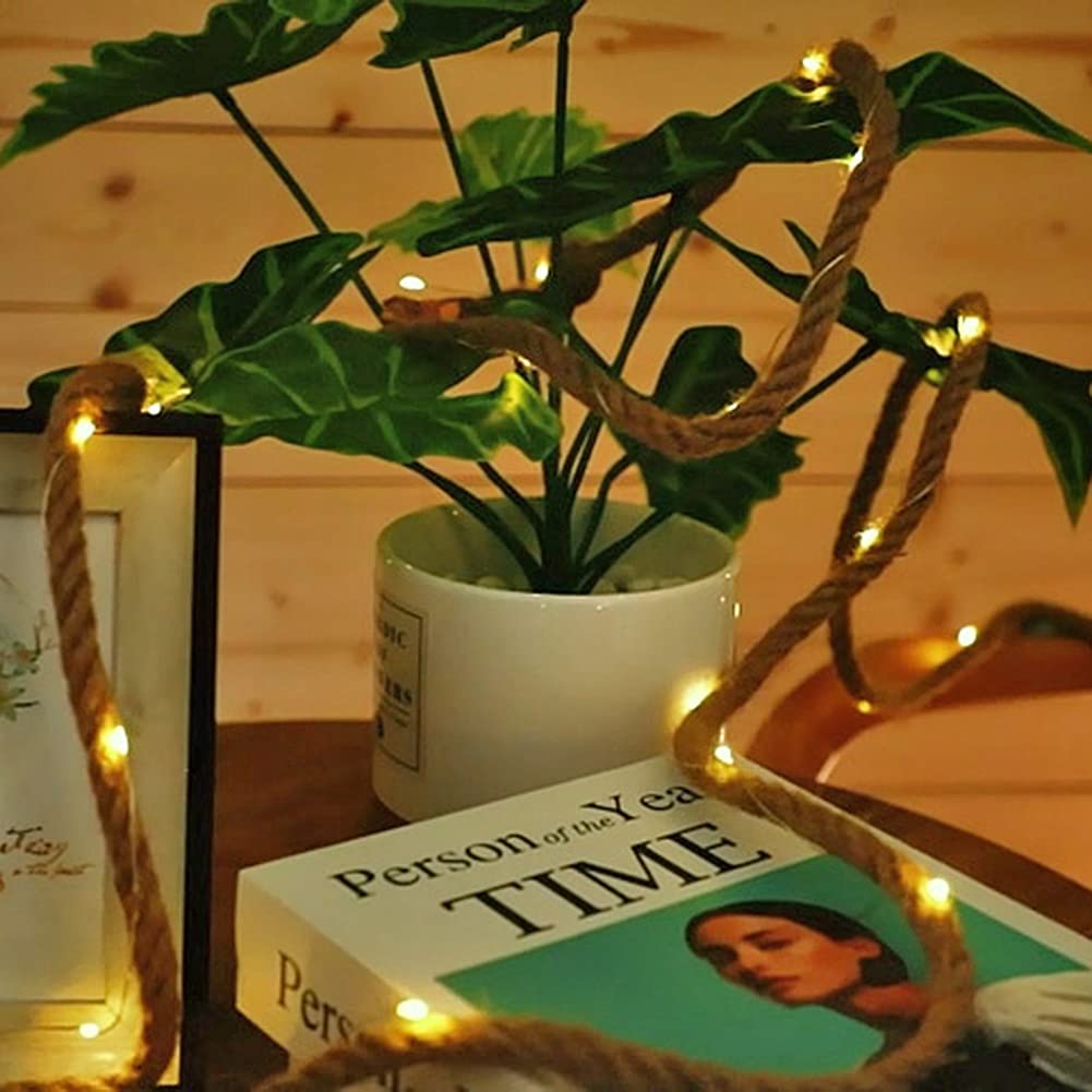 Gartenpirat Palla Di Natale Trasparente Con Luci LED - Diametro 20 Cm, Corda Di Canapa 1,5 M, 60 LED Bianco Caldo, Timer E Batterie AA, Decorazione Natalizia Per Interni/Esterni - 3