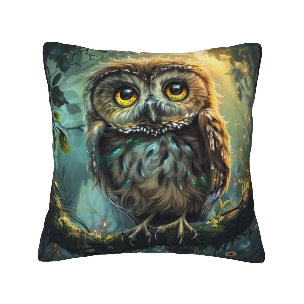 Housse coussin 45x45 cm forêt lot de 2 pour une déco salon cocooning