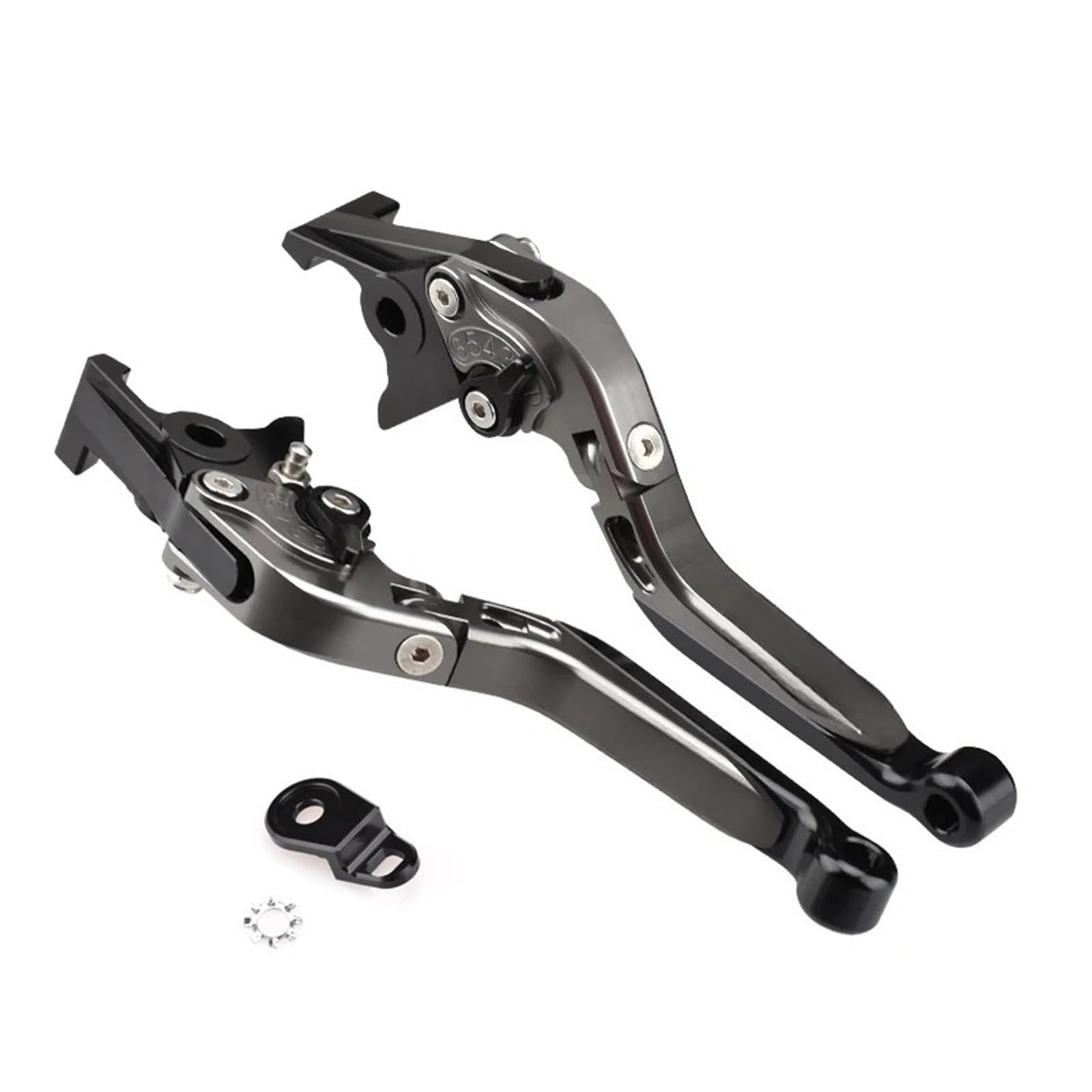 Aumbcfg H Brake Primary Cylinder Kits For Yamaha Nmax 160/155/125/Turbo/Neo 2018-2024 Brake Lever Set Foldable Adjustable Andle Levers Wit Parking Lock Clutc Levers(H)