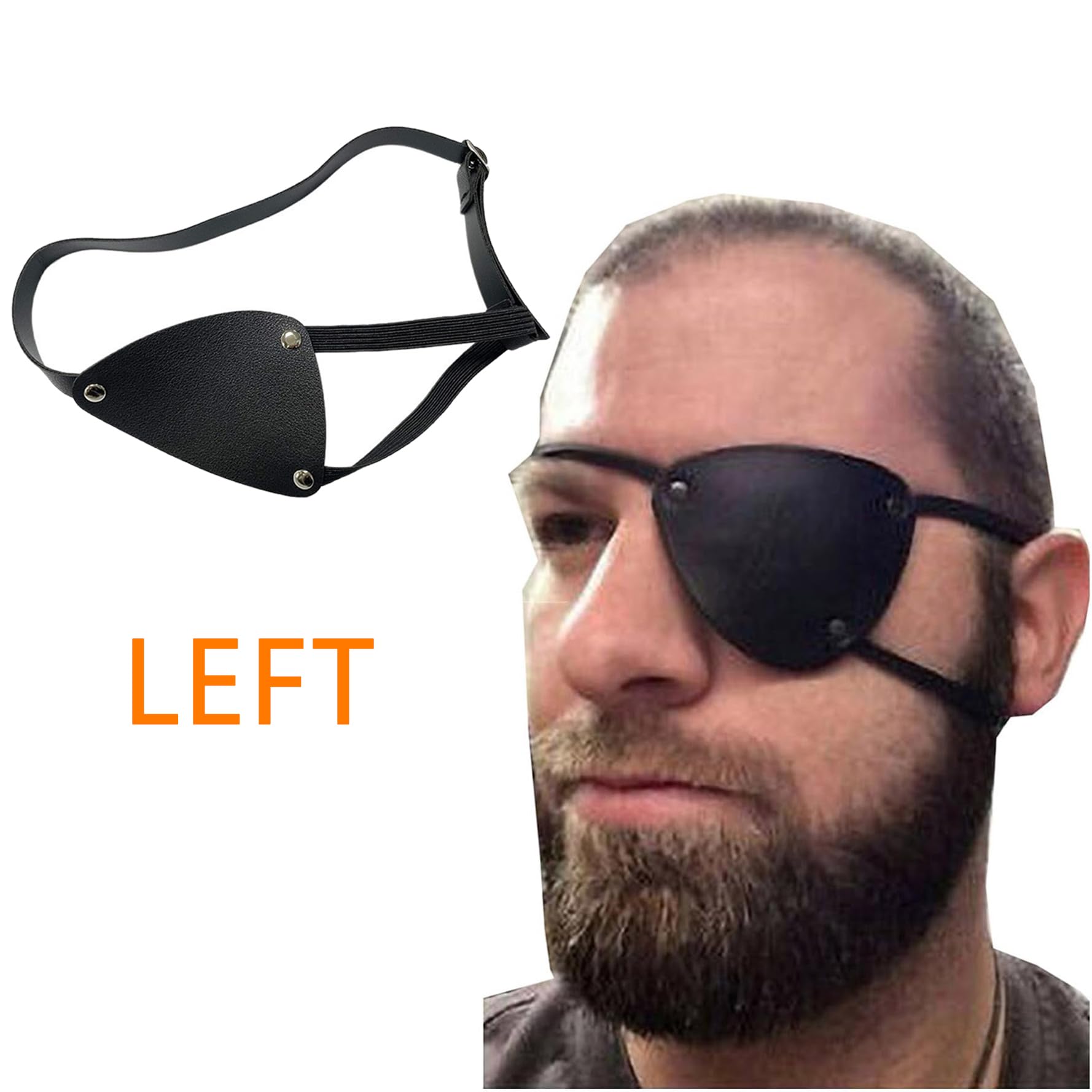 Amazon.com: LKYLVEE Retro Single Eye Patch - Black Pirate Eye