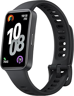 HUAWEI Band 10 Smart Watch, Metallic Design and Comfortable Wearing, Pro-level Sleep Analysis, Emotional Health Aid, 100 Workout Modes, Robust Battery Life, IOS and Android, Black