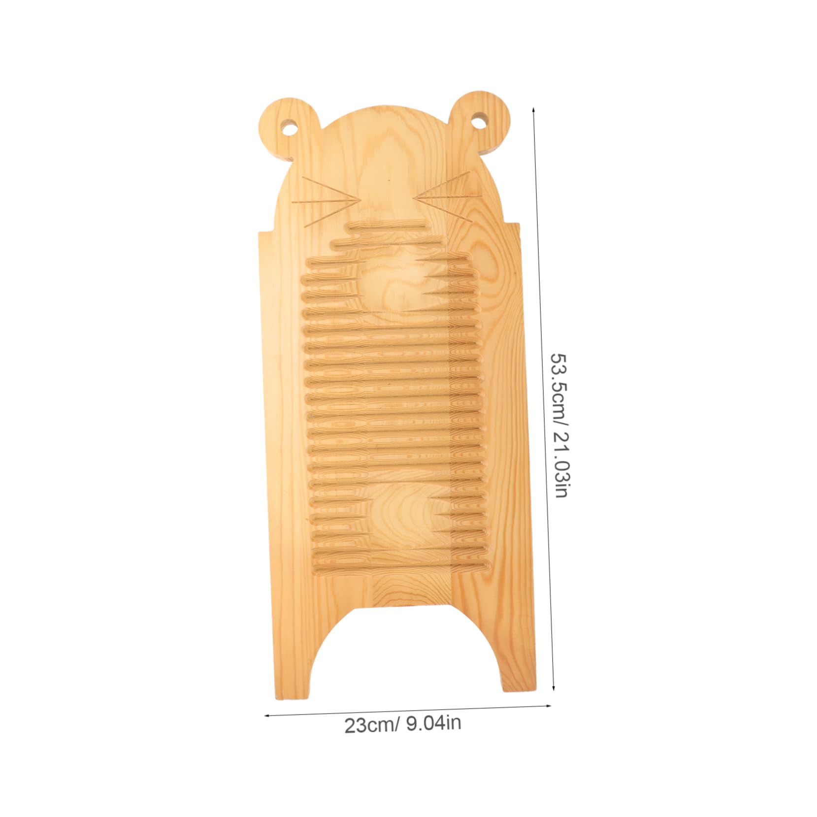 KOMBIUDA Planche à Laver en Bois, Design Ergonomique, Légère et Portable, Vêtements, Maison Voyage